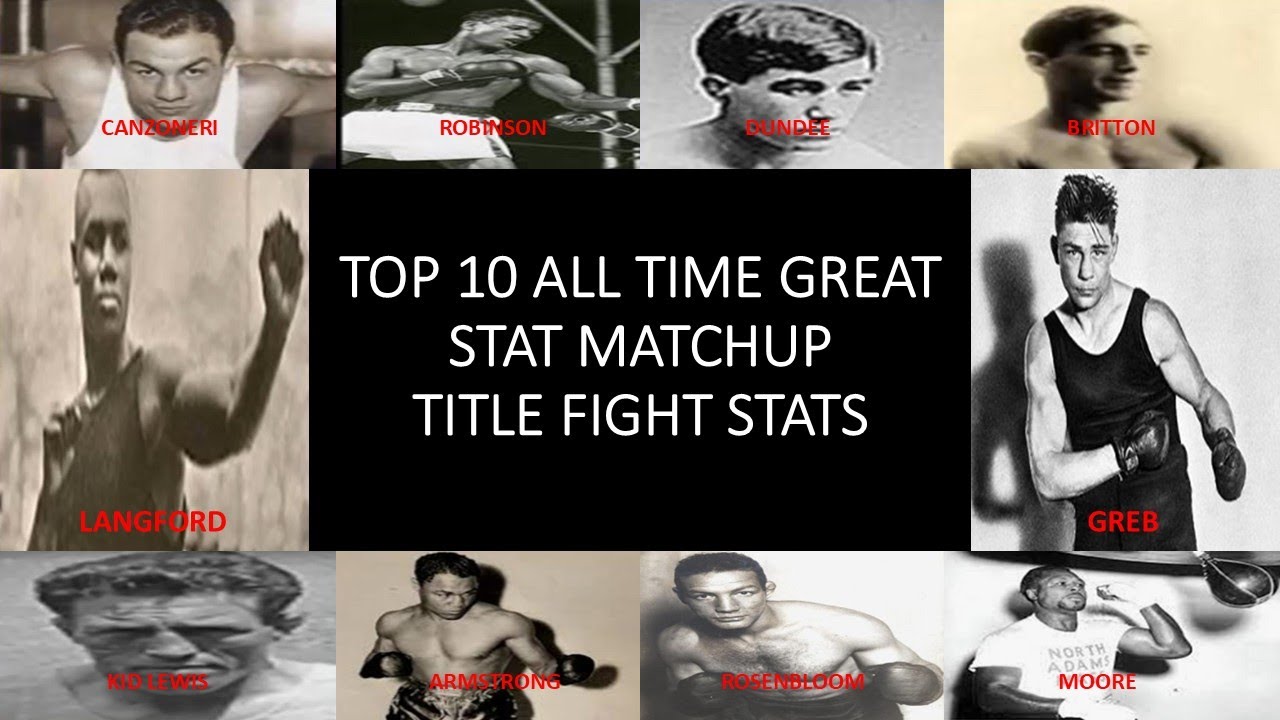 TOP 10 ALL TIME GREAT STAT MATCHUP TITLE STATS