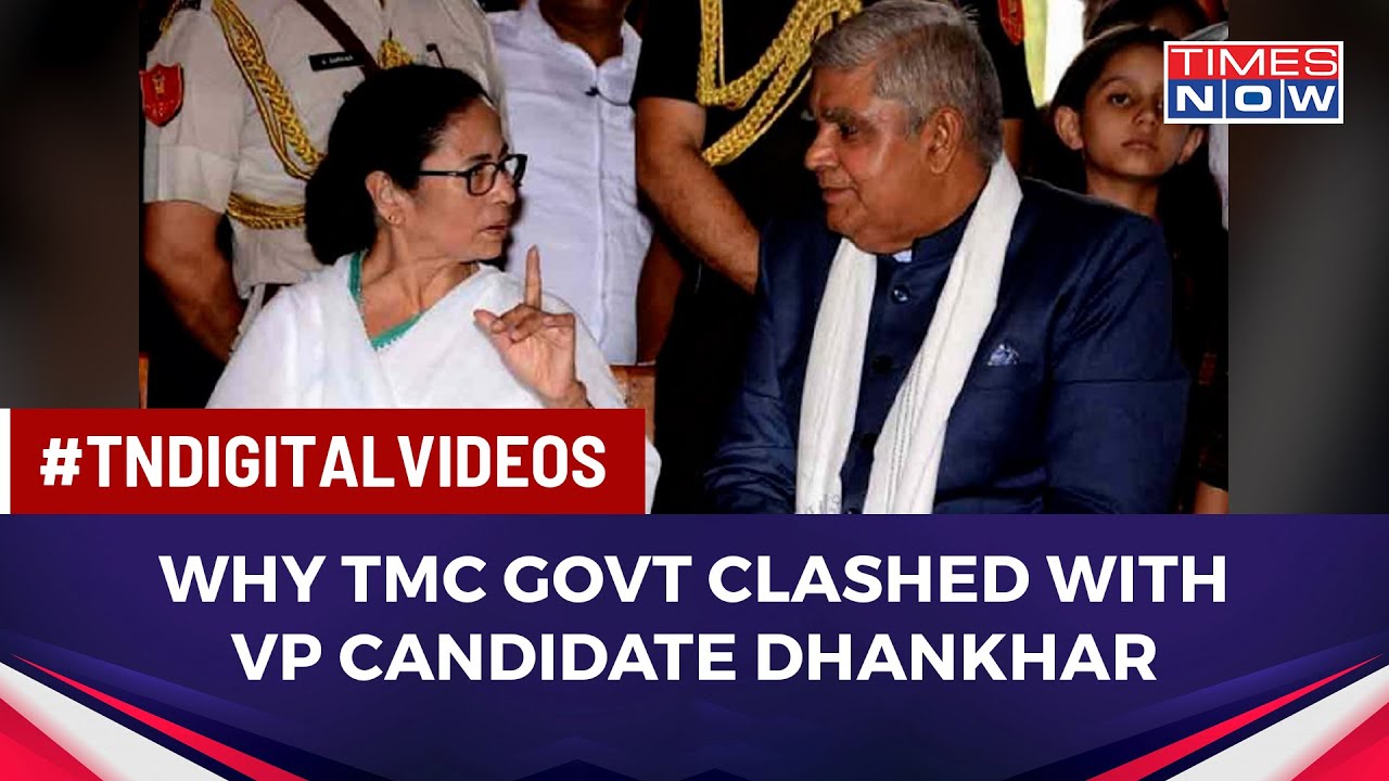 What Has Been The Bone Of Contention Between NDA's VP Candidate Dhankhar & Mamata's Govt? | Politics