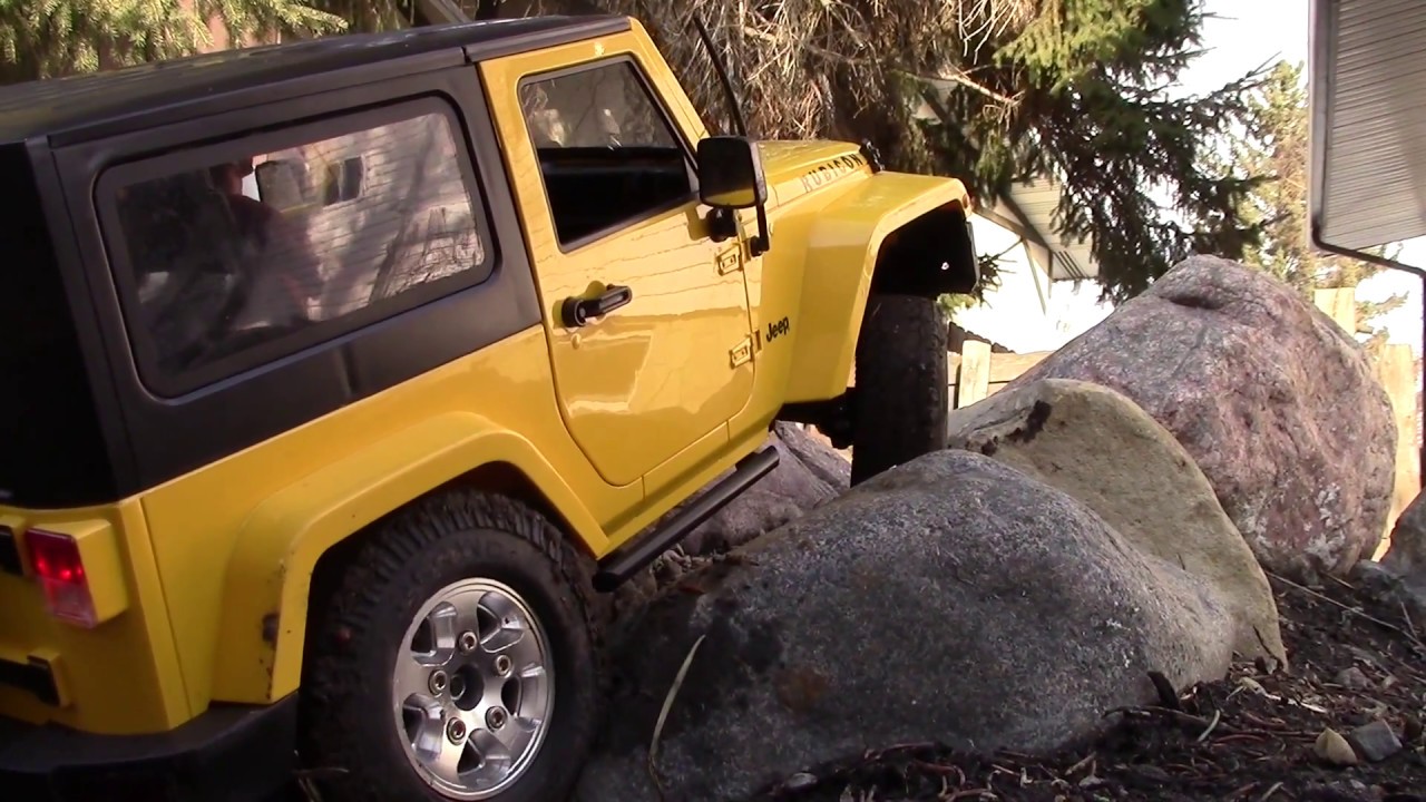 RCmodelex Jeep JK street chassis - Offroad scale course