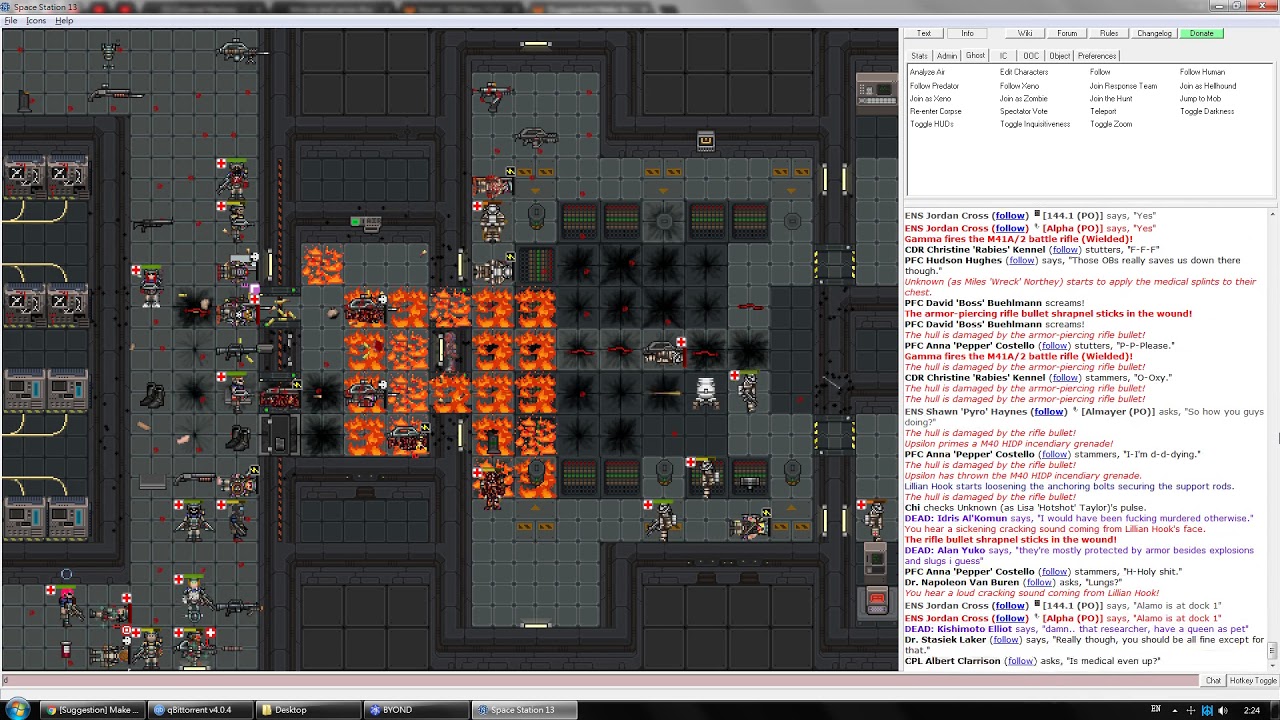 SS13 Colonial Marines: Dead Squad vs how robust marines at SD