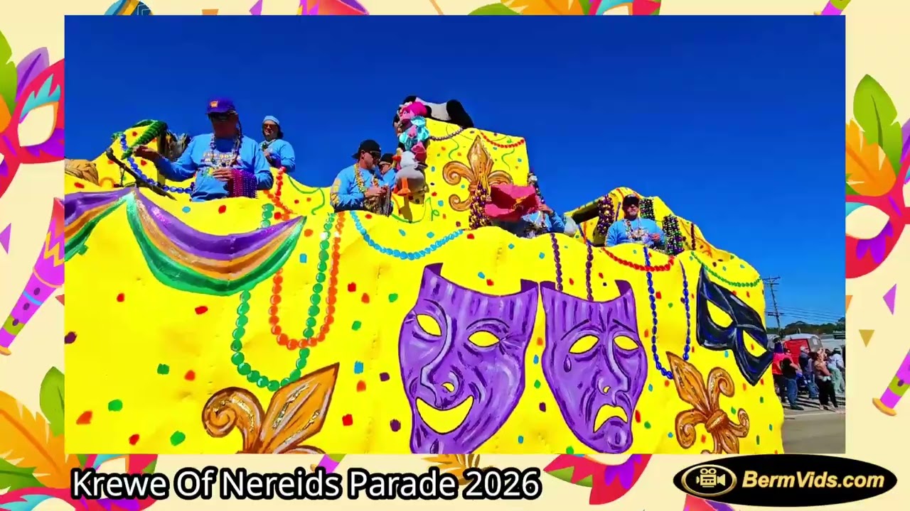 Krewe Of Nereids Parade 2026 Waveland Mississippi.