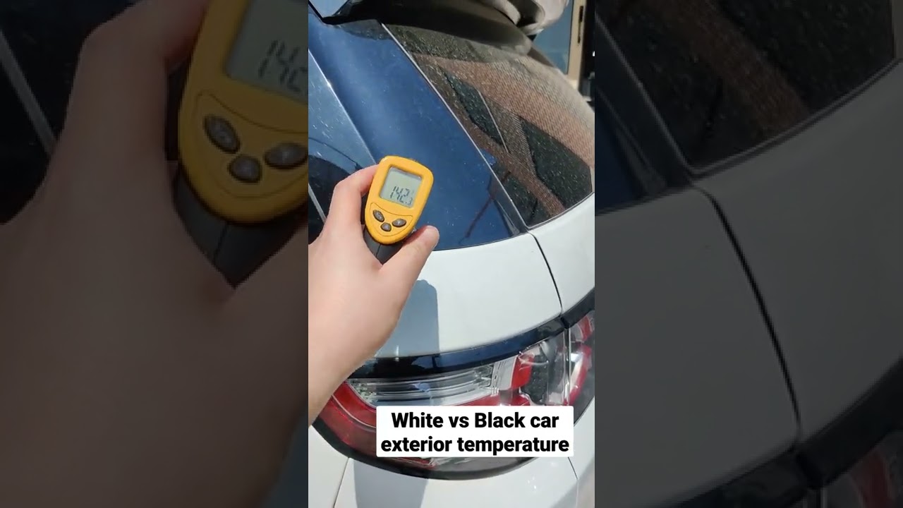 White vs Black Car Exterior Temperature
