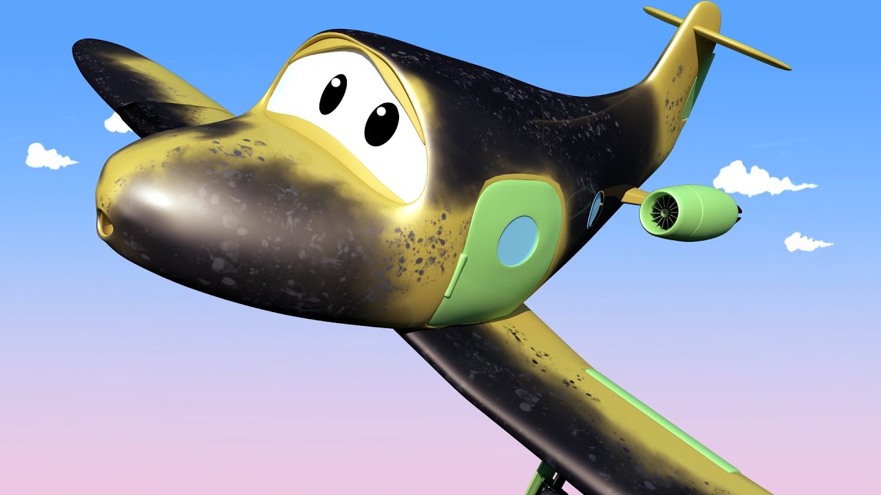 Spalatoria lui Tom - Avionul Penny 2 - Orasul Masinilor 💧 Desene pentru copii