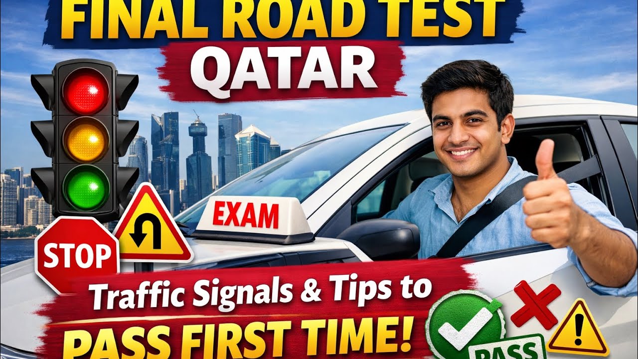Final Road Test Qatar | Traffic Signals Rules & Tips to Pass First Time