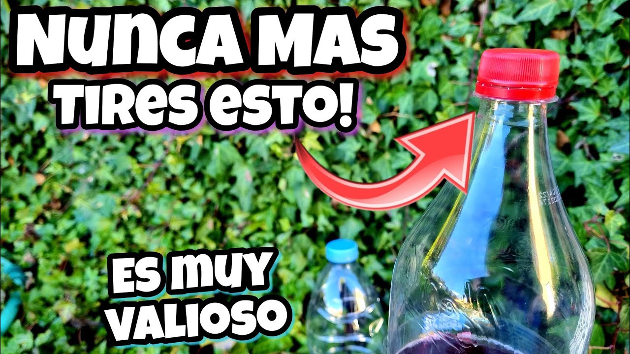 NUNCA MAS TIRES ESTO! Botellas usadas valen 1 tesoro en tus PLANTAS | Huerto urbano en casa y jardín
