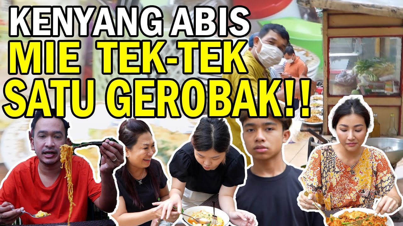 The Onsu Family - Ruben Onsu Panggil Grobak Mie Tek Tek!! Semua Kenyang Semua Happy!!