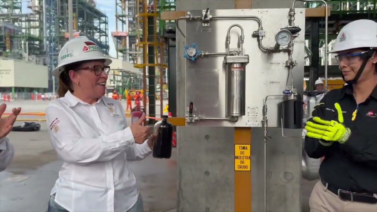 Suministro de petróleo crudo a la refinería Olmeca, 29 junio 2023