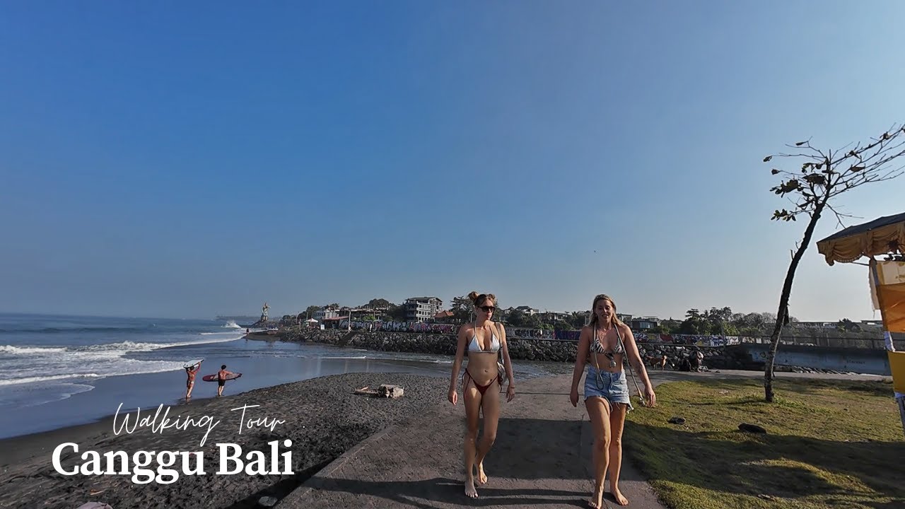 Canggu Beach Morning Ambience Walk | Walking Tour Canggu Bali Today 2025