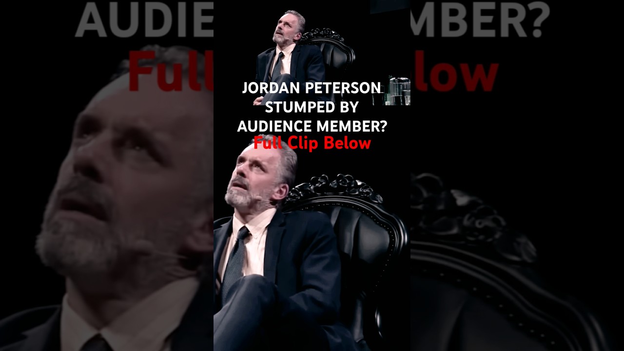 JORDAN PETERSON STUMPED BY AUDIENCE MEMBER!? 