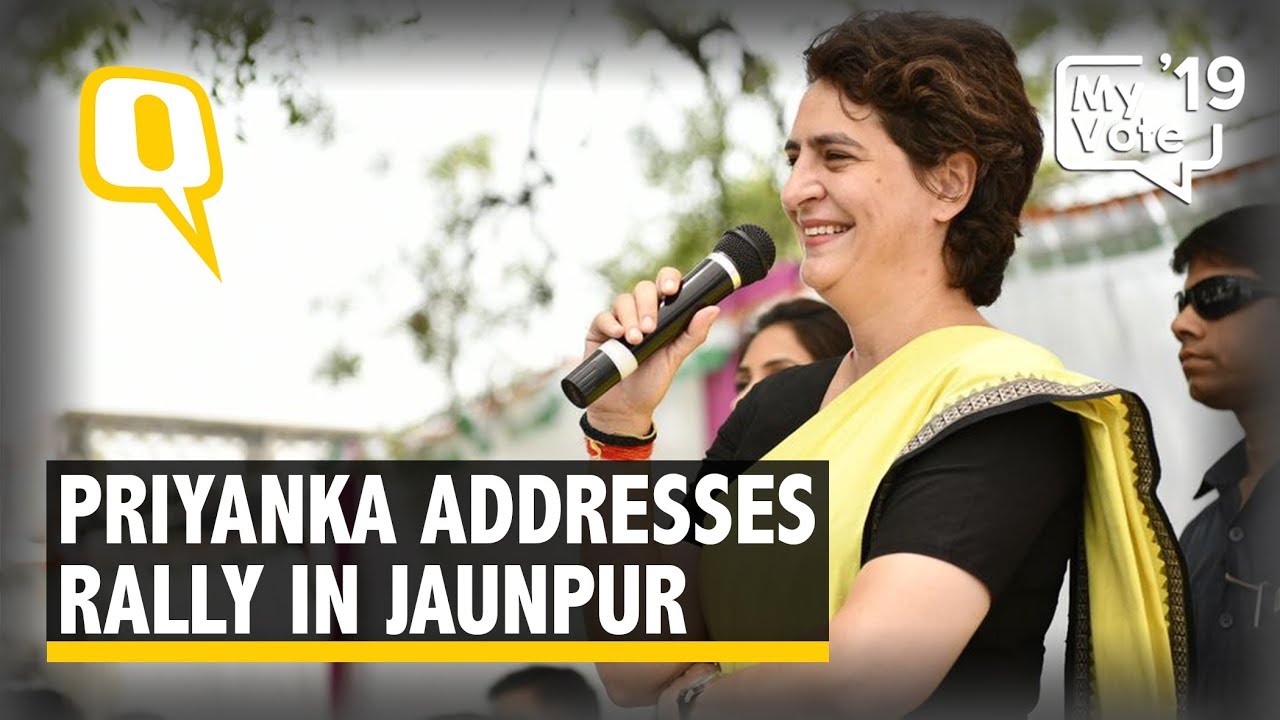 Priyanka Gandhi Addresses Rally in Jaunpur, Uttar Pradesh