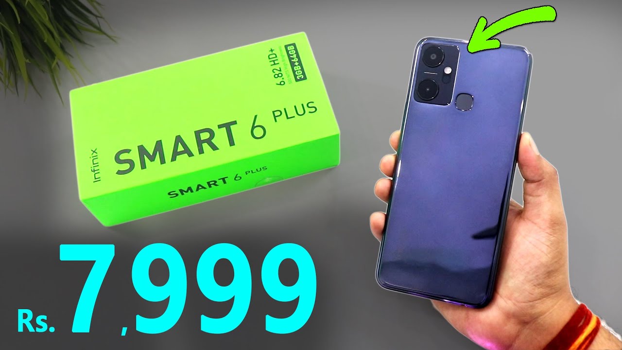 Infinix Smart 6 Plus - Best Smartphone Under 8000 | Infinix Smart 6 Plus Unboxing, Camera, Gaming