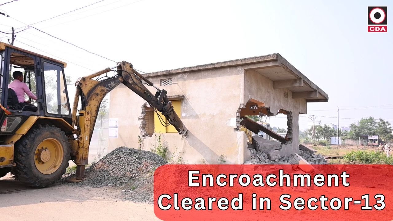 Encroachment Cleared in Sector-13 | CDA Cuttack