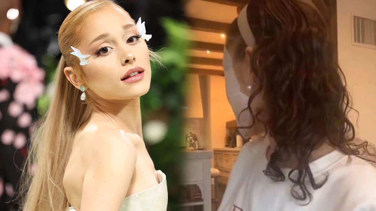 Ariana Grande Gives Rare Glimpse of Natural CURLY Hair!