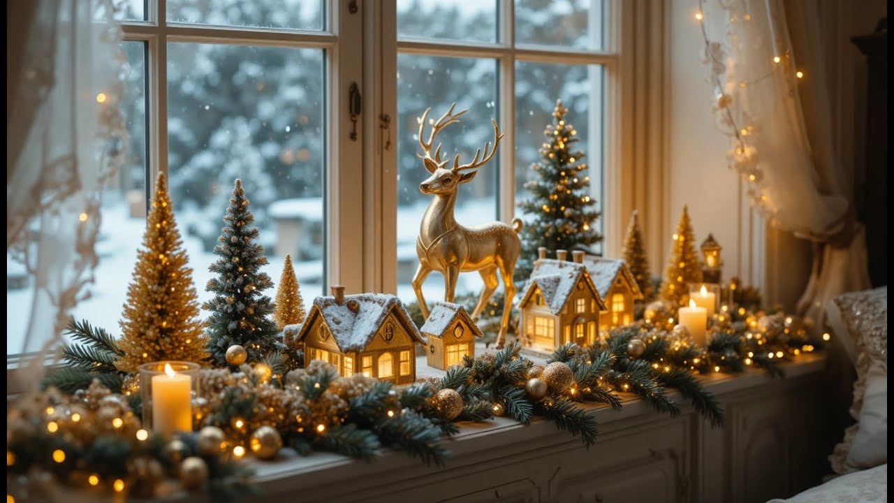 Luxurious Golden Christmas Decor Ideas | Elegant Holiday Home Tour&nbsp;Inspiration