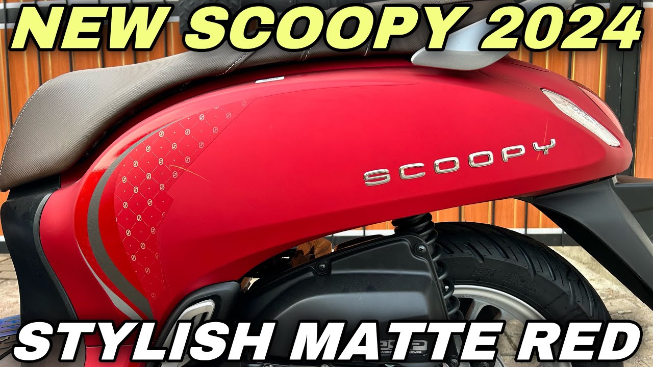 NEW SCOOPY 2024 STYLISH RED