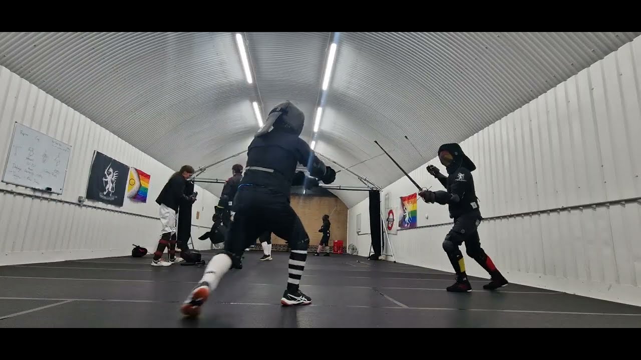 Two Swords vs Longsword  - LHFC Jan 2026 HEMA sparring (Jamie & Dan)