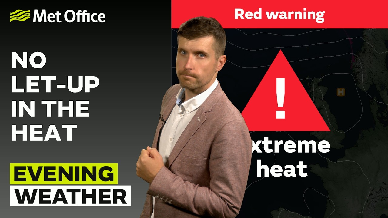 24.06.2026 &mdash; Ещё одна жаркая ночь &mdash; Вечерний прогноз погоды в Великобритании &ndash; Met Office Weather