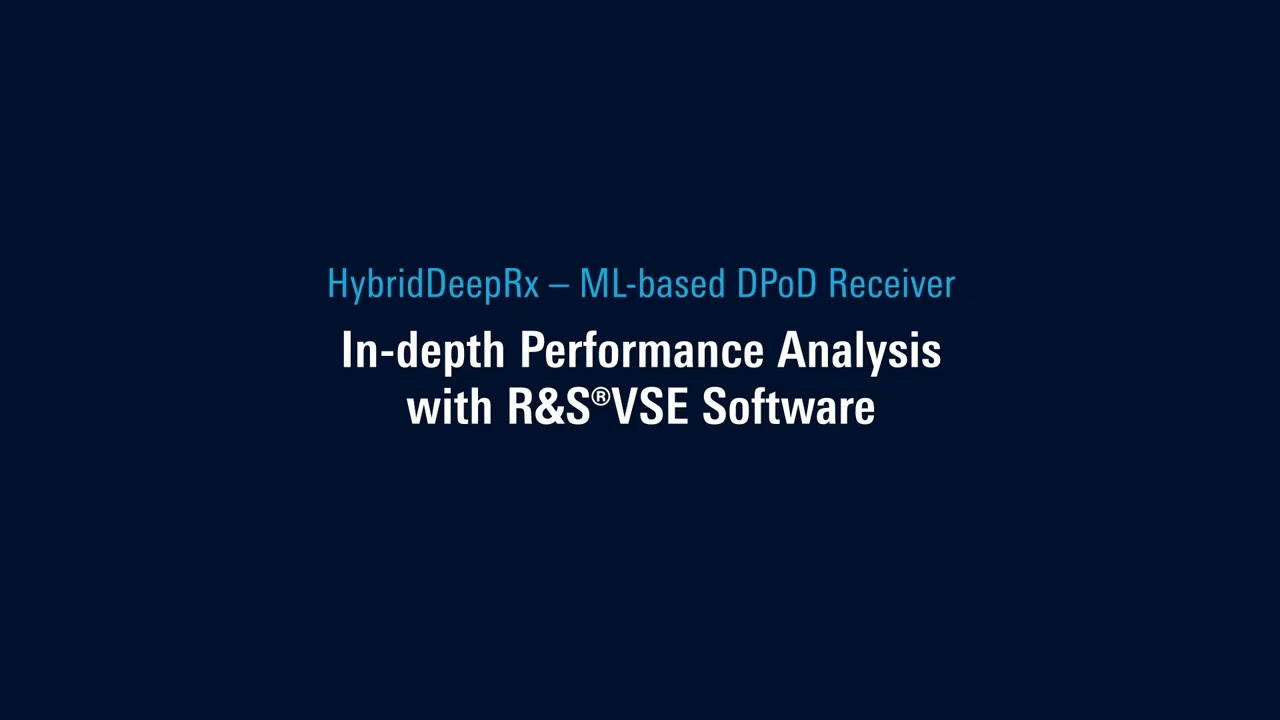 HybridDeepRx: ML‑Based Digital Post‑Distortion Receiver (Nokia, Rohde & Schwarz)