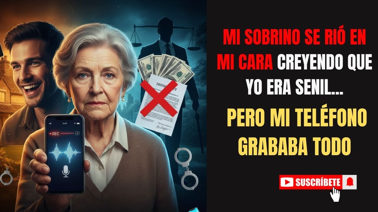 👵Mi sobrino se rió en mi cara creyendo que yo era senil, pero mi teléfono grababa todo. 📱