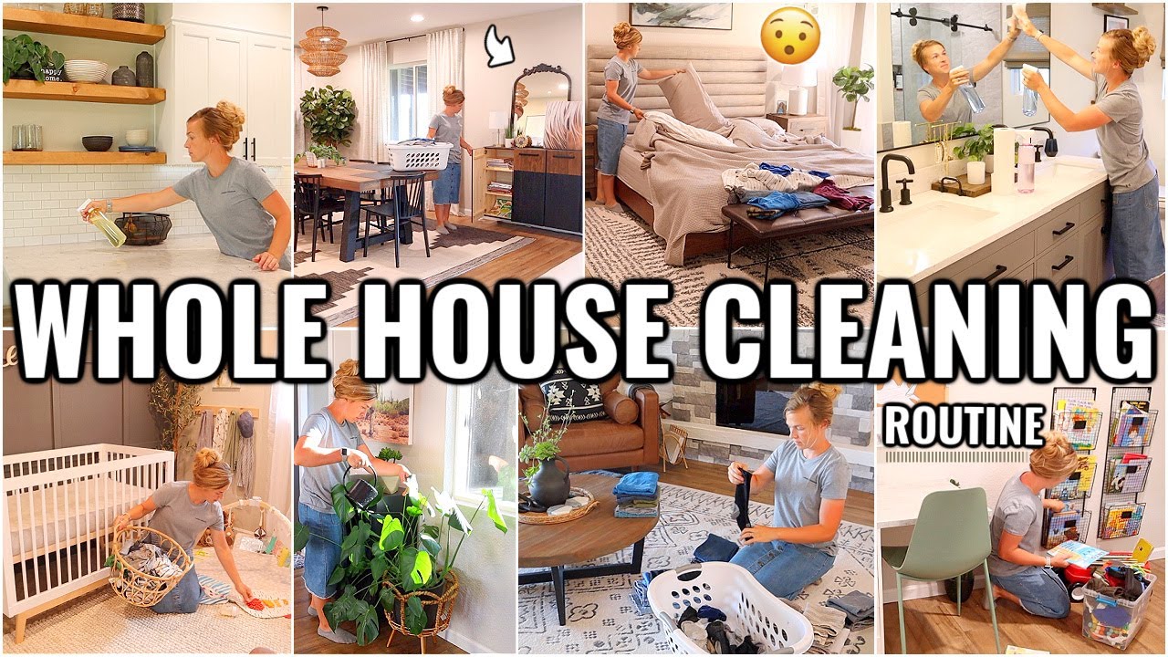 WHOLE HOUSE CLEAN WITH ME!🏠 WEEKLY CLEANING ROUTINE | 2022 CLEANING MOTIVATION