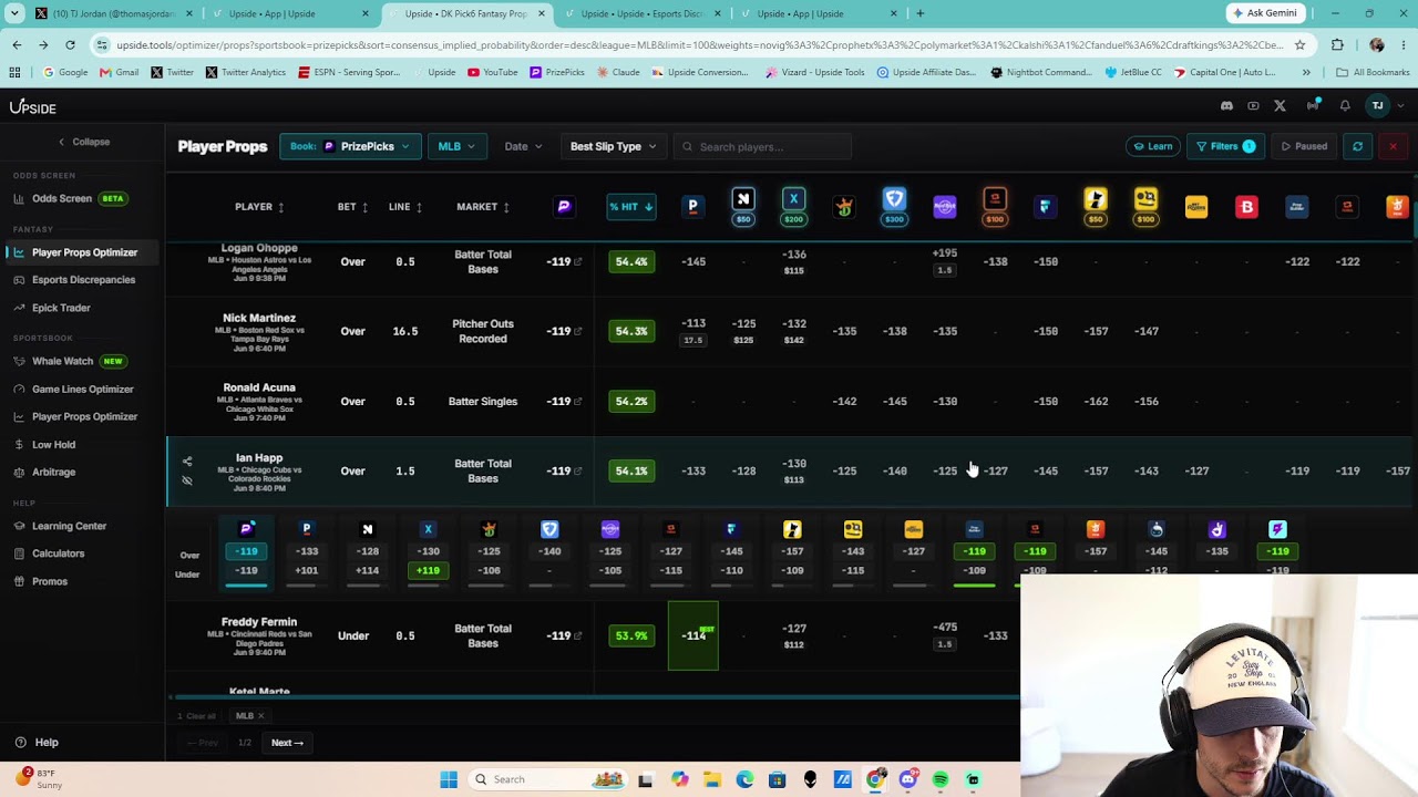 PrizePicks 6/9 | NBA/MLB/NHL/WNBA PICKS (LIVE STREAM)