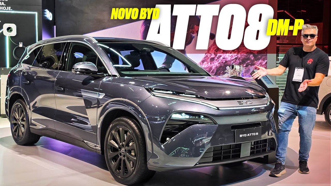 BYD Atto 8 2026 - SUV HÍBRIDO DE 7 LUGARES CHEGA POR R$ 399.990, COM 488 cv E LUXO DE SOBRA. VALE?