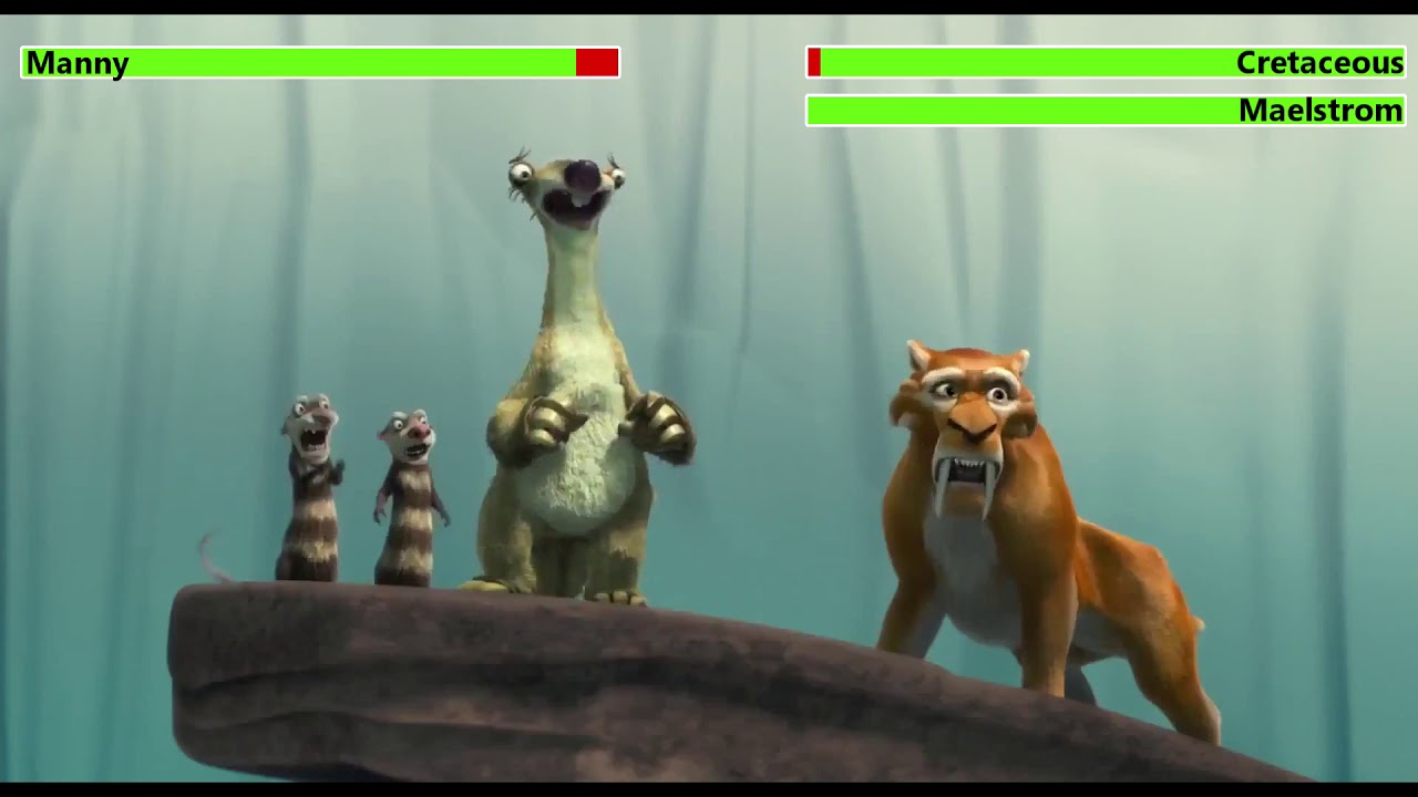 Ice Age: The Meltdown (2006) Final Battle with healthbars