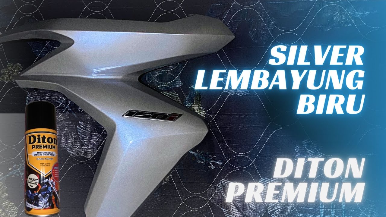 Repaint Body Silver Lembayung Biru Pakai Diton Premium | Warna Yang Cocok Untuk STNK Silver