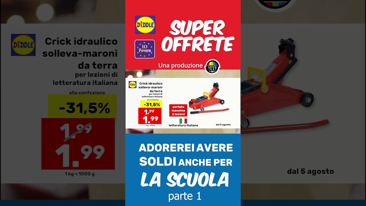 DIDDLE Speciale Back to School 2024 parte 1 parodia spot Lidl #diddle #comedyitalia