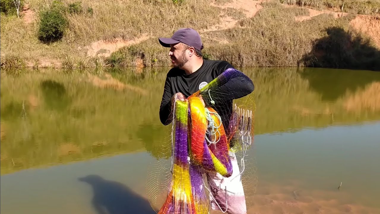 Veja como foi feita essa tarrafa gigante até a pescaria...