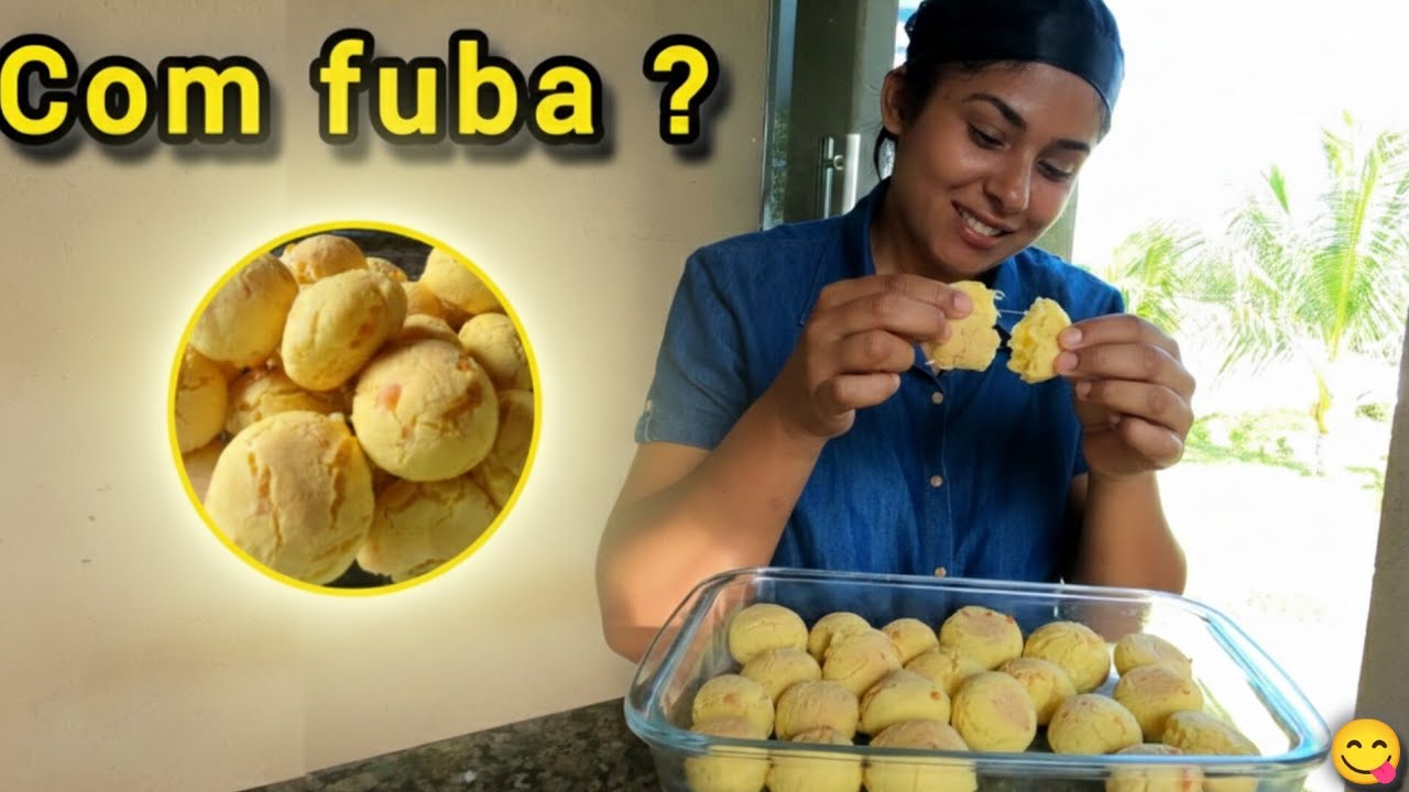 Pão de queijo com fubá 😱 fica bom mesmo?