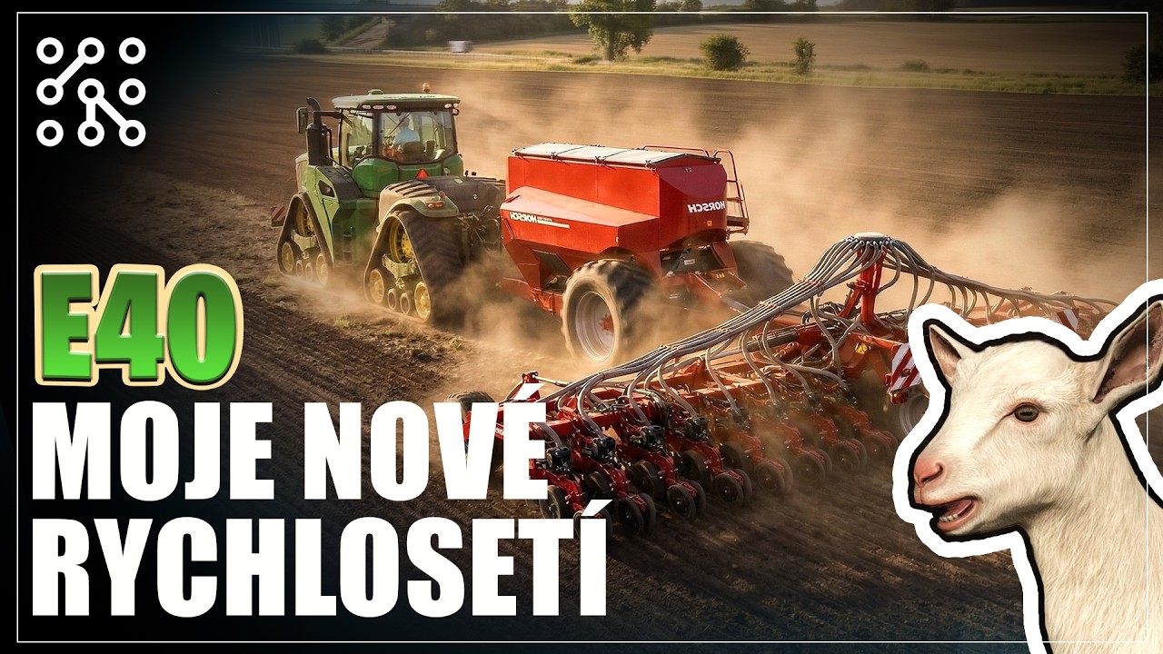 Osetí největšího pole | Farming Simulator 25 | HORI volant | Lets play | Česky