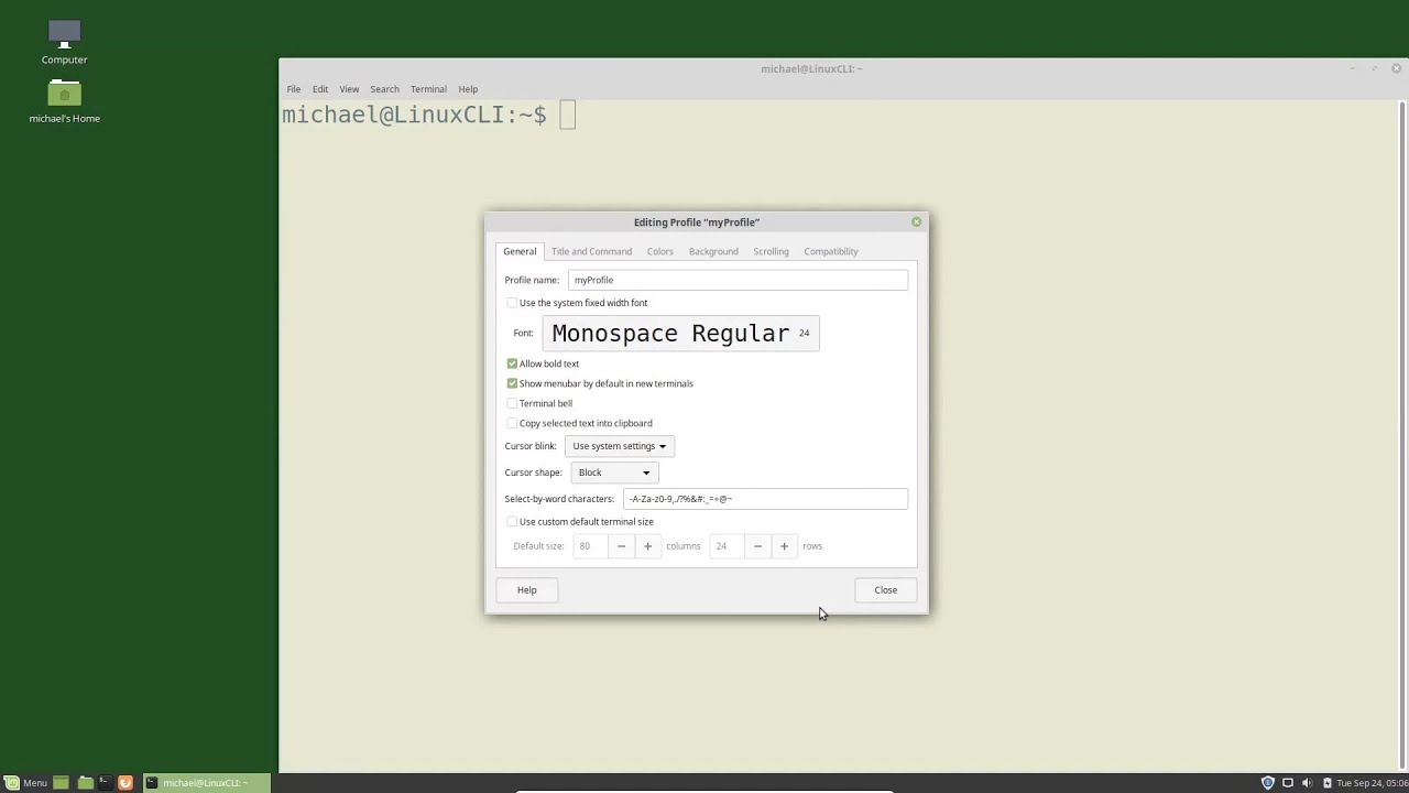 Командная строка Linux (02) Настройка терминала
