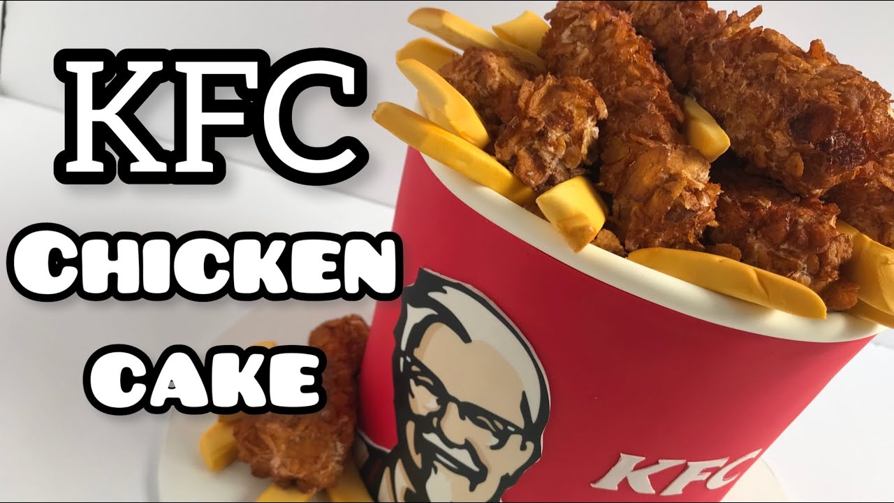 How to make fried chicken and chips bucket cake