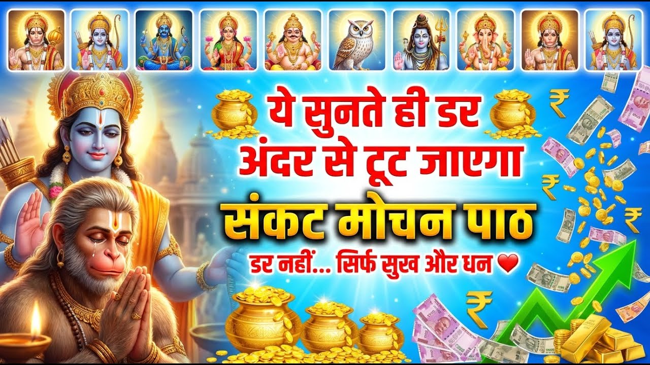 आज हनुमान जी से जुड़ने का दिन है | संकट मोचन पाठ ये सुनते ही डर अंदर से टूट जाएगा #SankatMochan