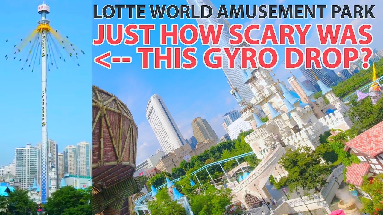 All the Rides at Lotte World in a Day, Amusement Park in Seoul Korea
