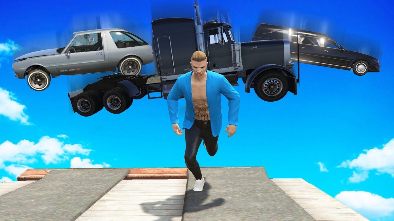 UCIEKINIERZY vs SPADAJĄCE AUTA! | GTA Online [PL]