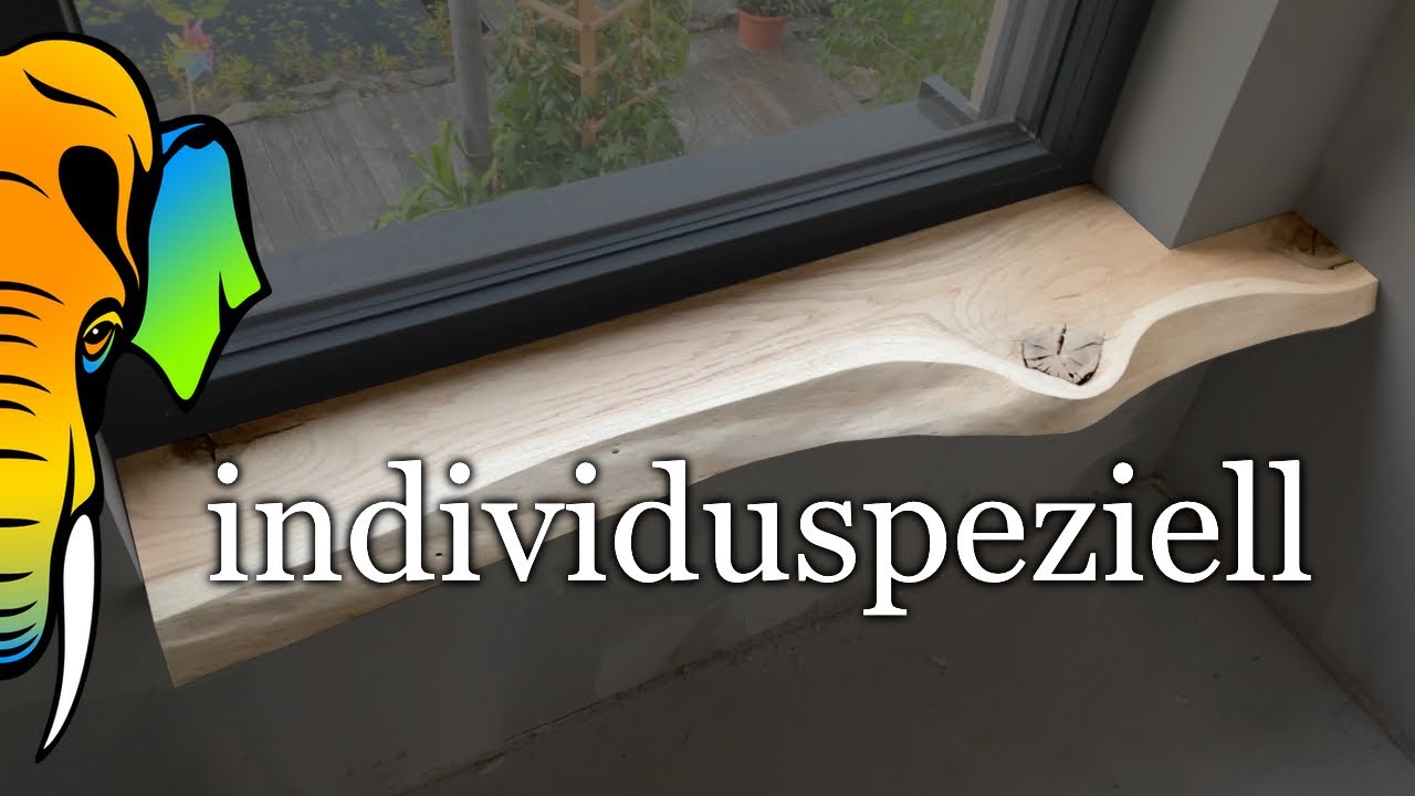 Einpassen: komplizierte Geometrie - kein Problem | Schnitzerei kaschiert Macke (Fensterb&auml;nke Teil 8)