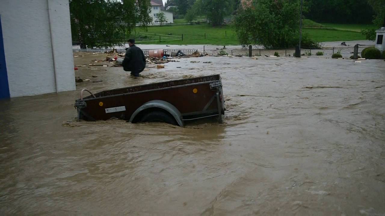 Ein Dorf säuft ab - Unwetter in Maselheim Sulmingen Landkreis Biberach