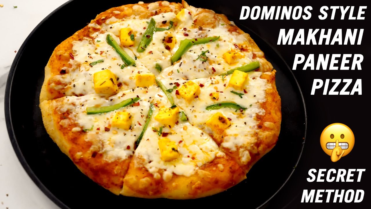 Dominos Style Paneer Makhani Pizza Recipe - Secret Method - CookingShooking