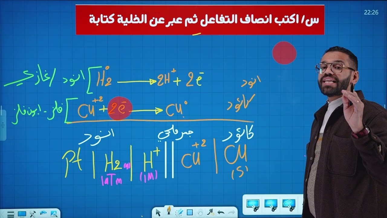 المحاضرة 9  جهد الخلية القياسي