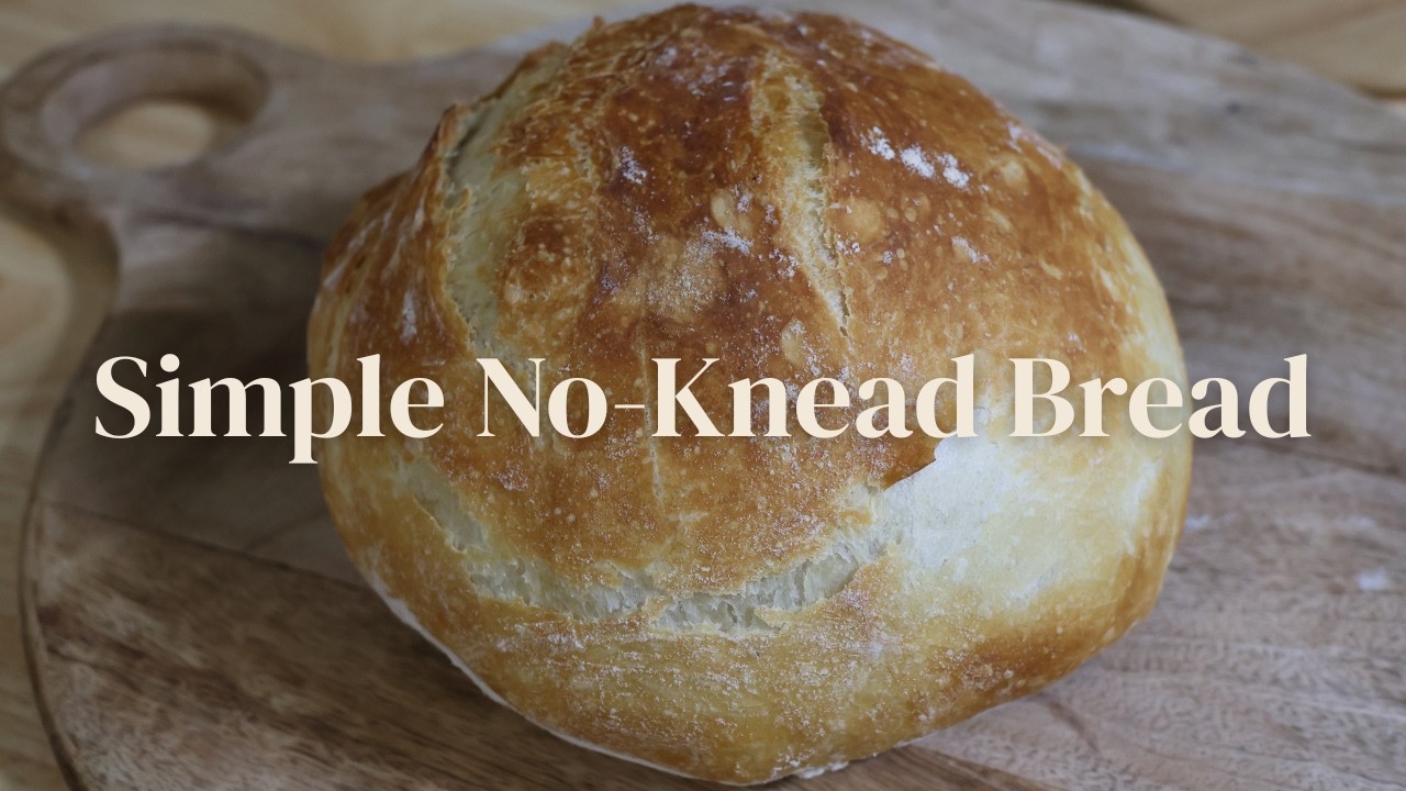 Simple No-Knead Bread Recipe for Beginners | Homemade Rustic Bread