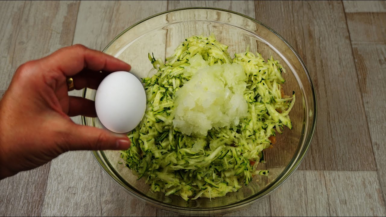 Тертый картофель и цуккини, простой рецепт, который вы хотели бы попробовать раньше!