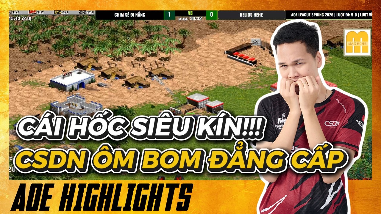 BABYLON'S SUPER SECURE CAVE!!!! CSDN'S TOP-TIER BOMB HOLDER | AoE Highlights #aoe