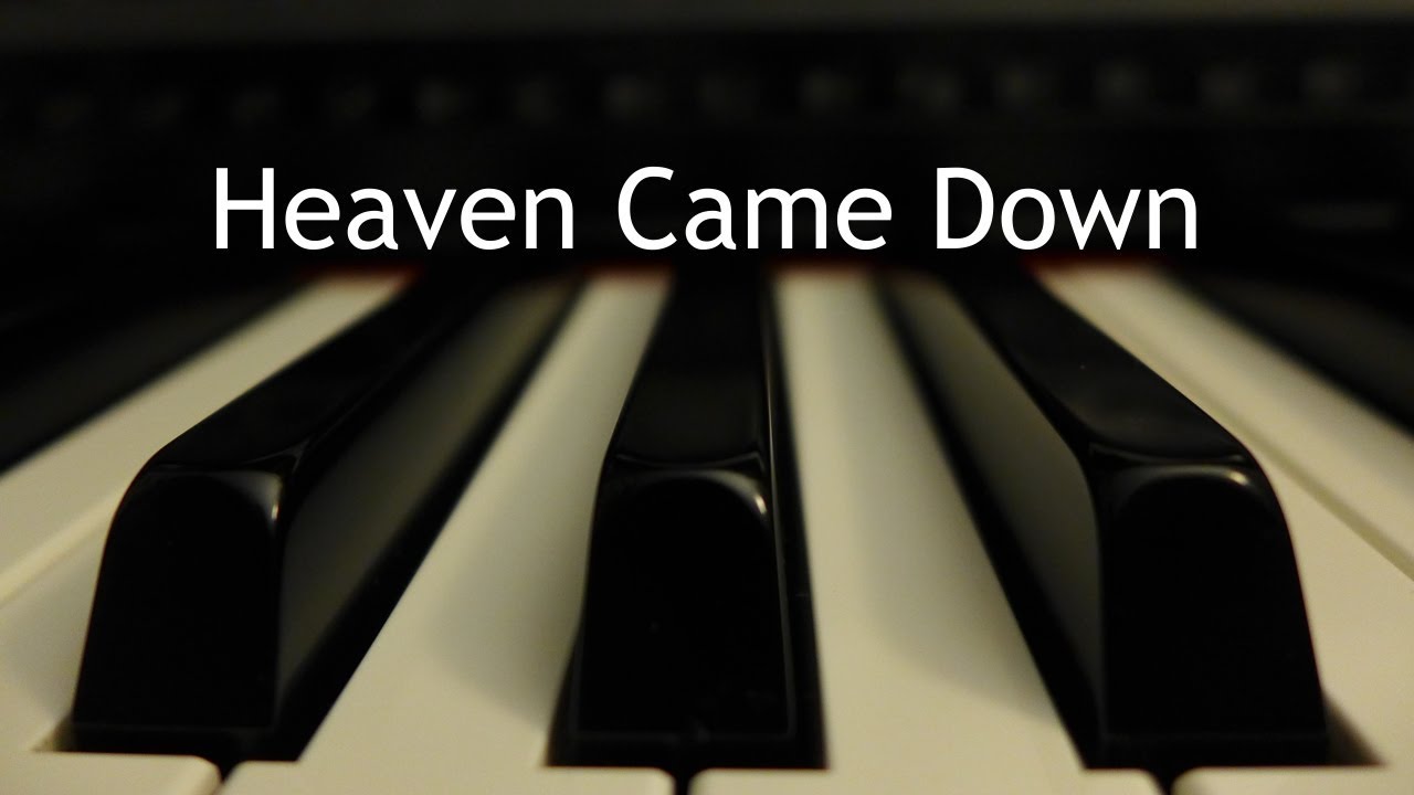 Heaven Came Down - piano instrumental hymn with lyrics