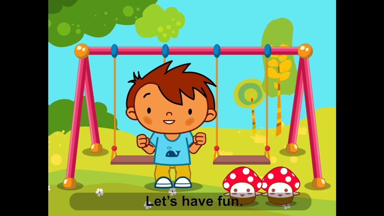 On the Playground | Slide | SeeSaw | Jungle Gym | Swings | Have Fun | Song For Kids