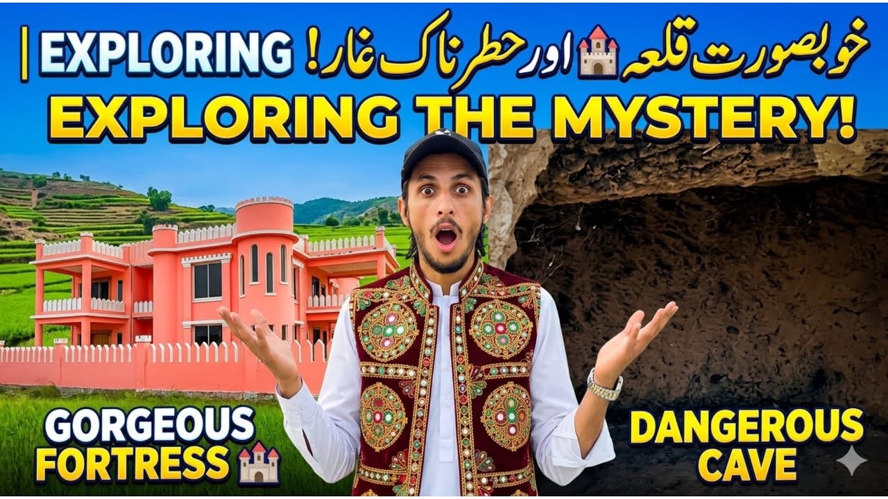 خوبصورت قلعہ 🏰 اور حطرناک غار|histroical place |best historical point |village life |history 