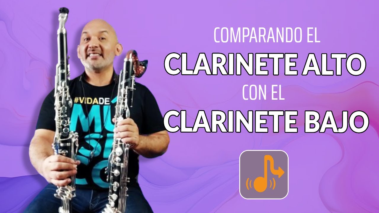 Comparando el clarinete alto con el clarinete bajo. Marco Antonio Mazzini