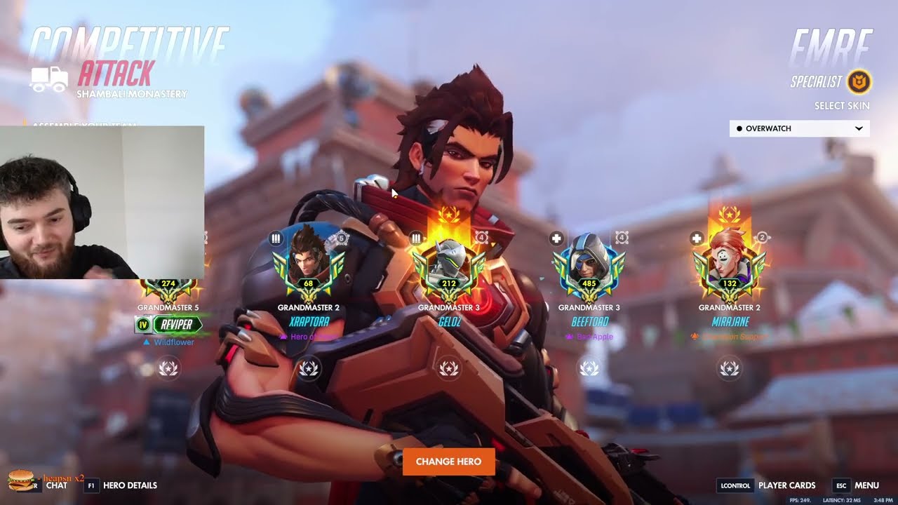 Overwatch Human Aimbot Dafran Goes Insane As Emre With 41 Elims -POTG-