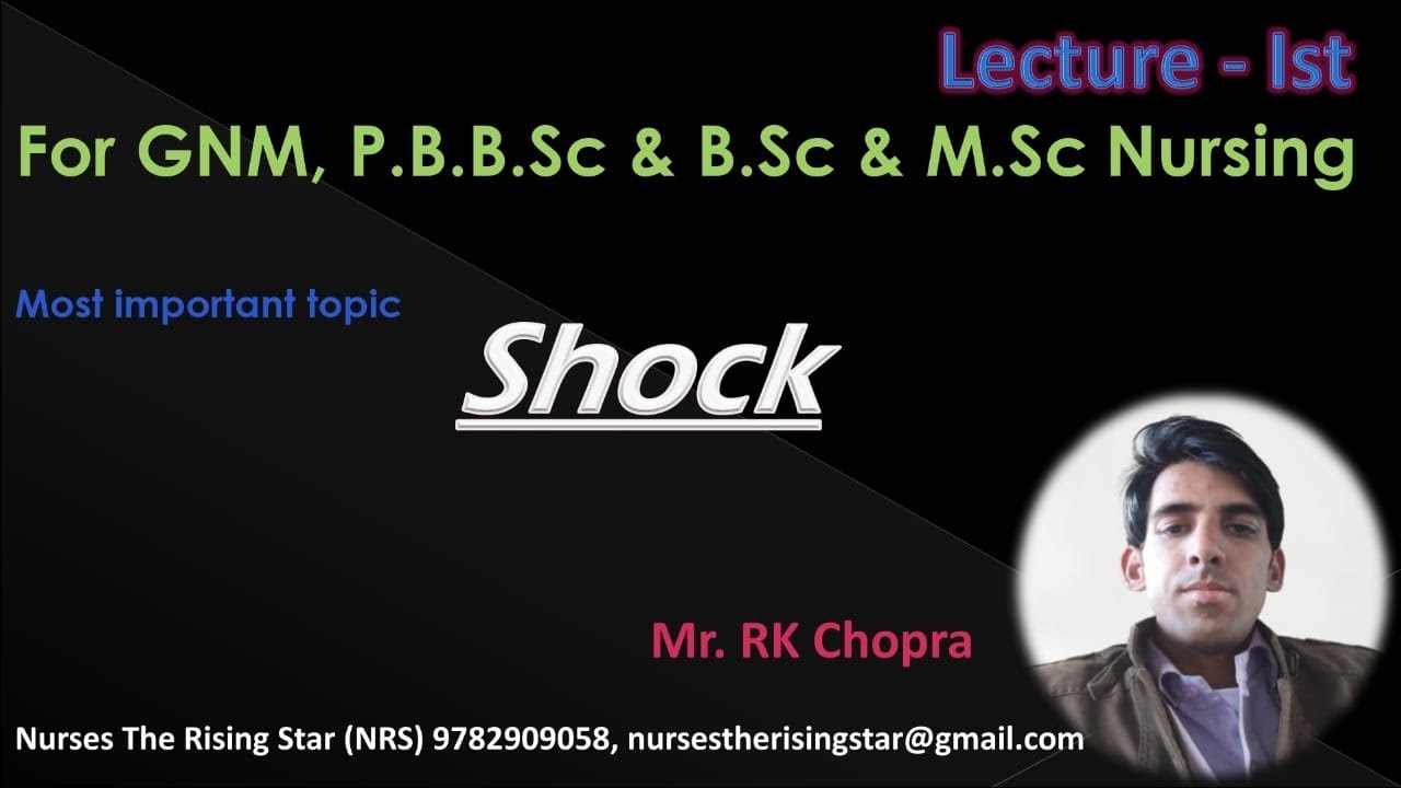 Shock // lecture Ist // BY. - Mr. RK CHOPRA